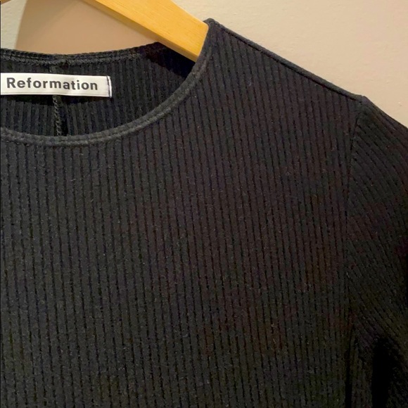 The Reformation black mini dress - Picture 2 of 3